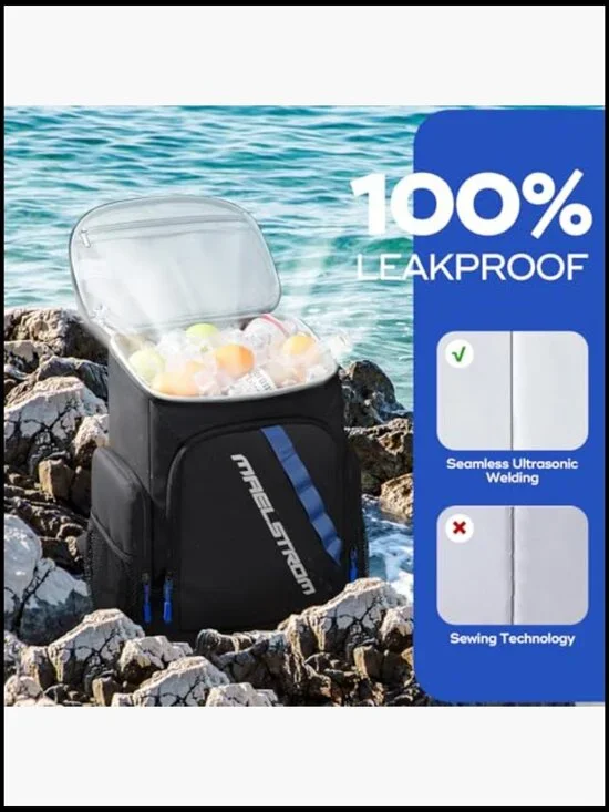 Insulated Cooler Backpack Leakproof Lightweight Travel Hiking Camping Beach - Picture 3 of 6